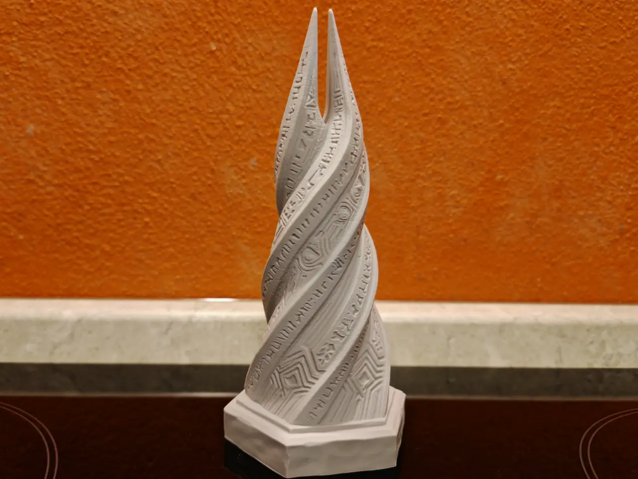 Void Spire - Eldritch Double-Helix Monolith — modelo 3D