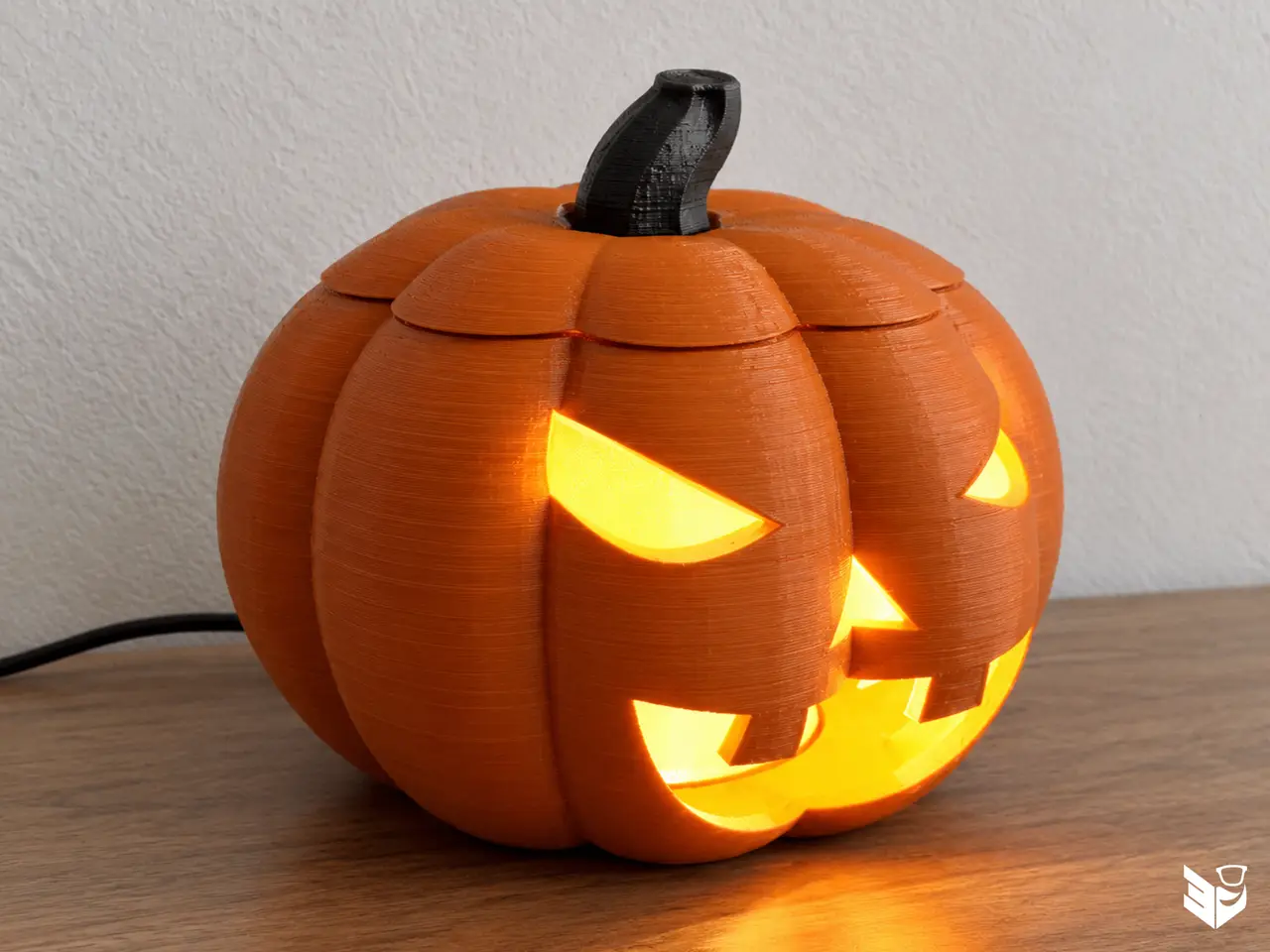 Halloween Pumpkin 3D Lamp — modelo 3D
