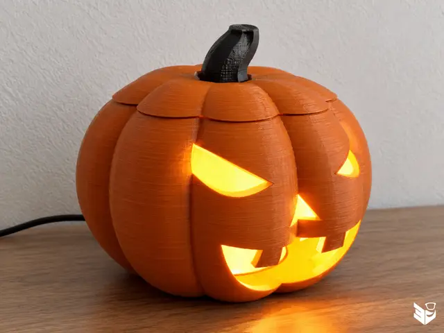 Halloween Pumpkin 3D Lamp — modelo 3D