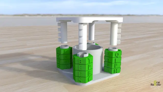 The Ultimate Cryptex Puzzle Box — modelo 3D