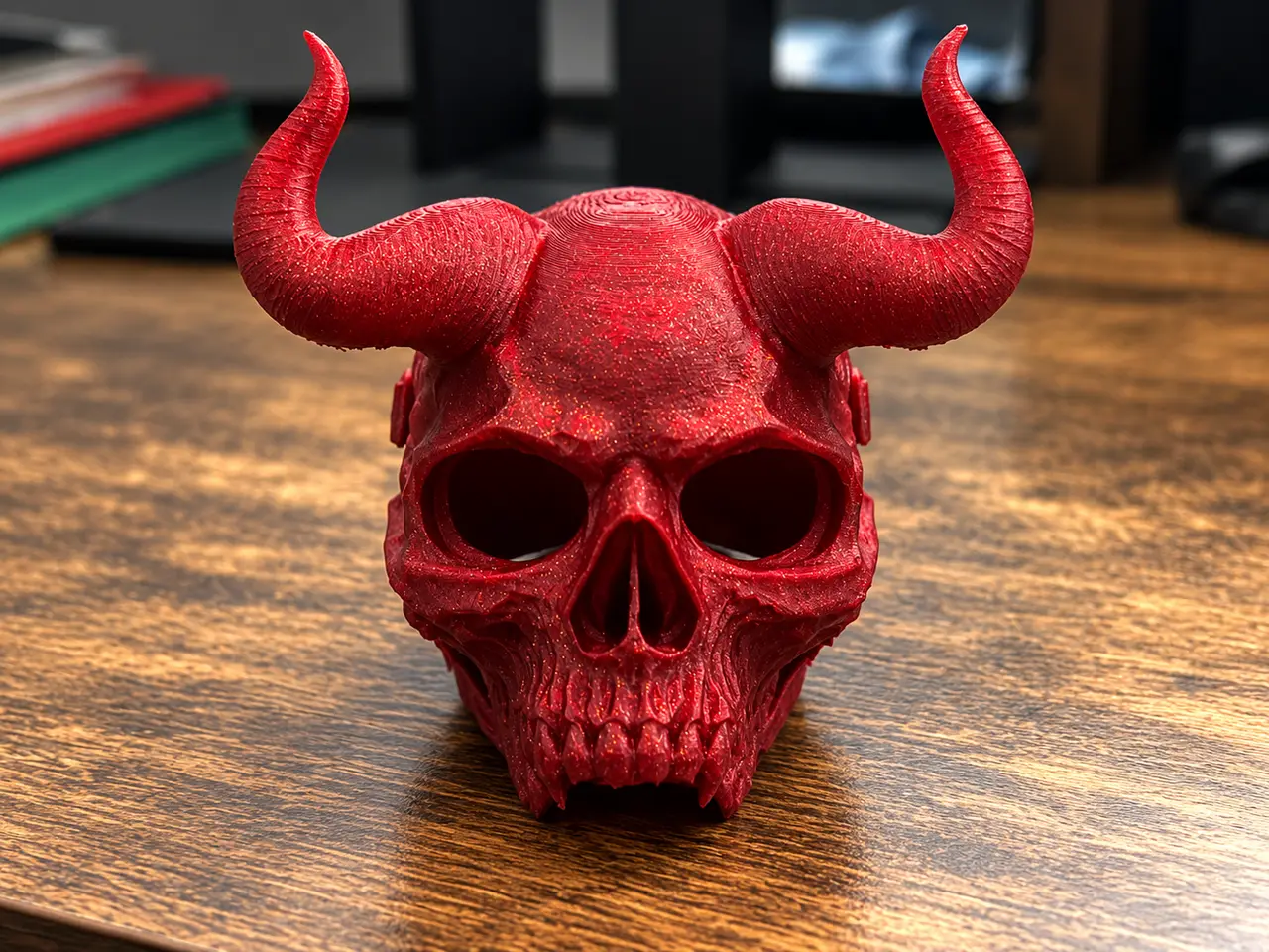 Crimson Demon Skull — modelo 3D