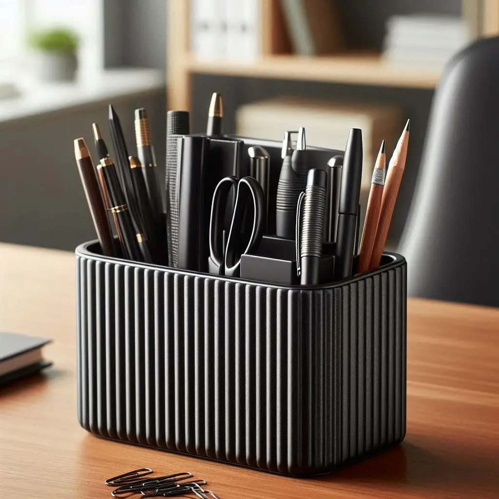 Ribbed Design Office Organizer — modelo 3D