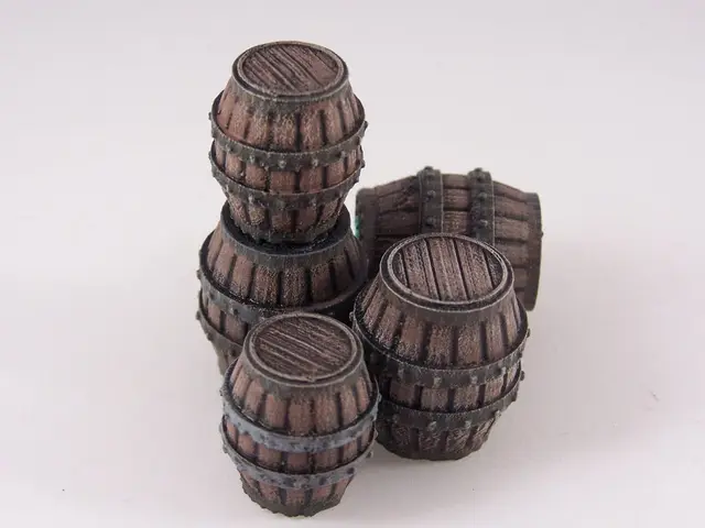 Delving Decor: Medieval Barrels (28mm/Heroic scale) — modelo 3D
