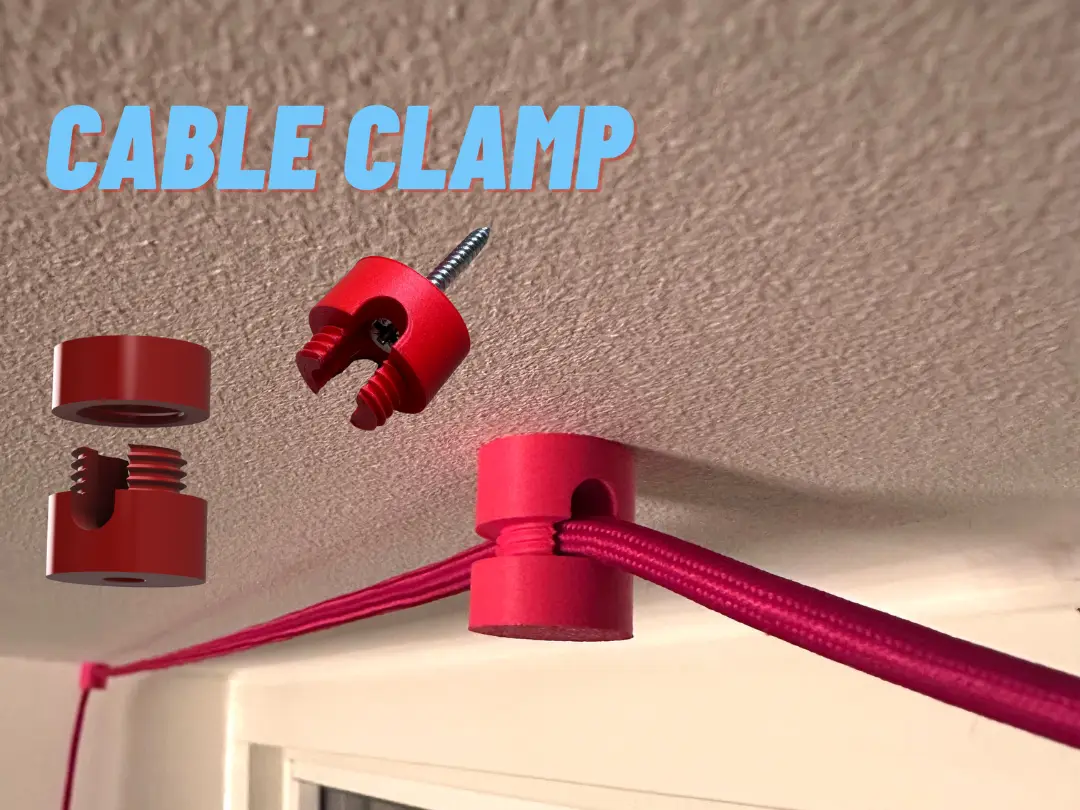 Cable Wall & Ceiling hook – Wire Mount — modelo 3D