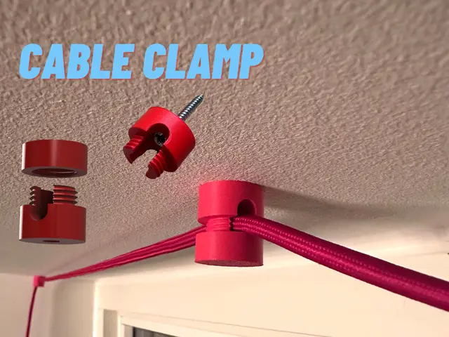 Cable Wall & Ceiling hook – Wire Mount — modelo 3D