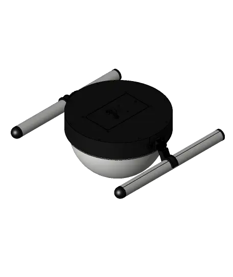 Dome Housing for Underwater Pan and Tilt Camera — modelo 3D