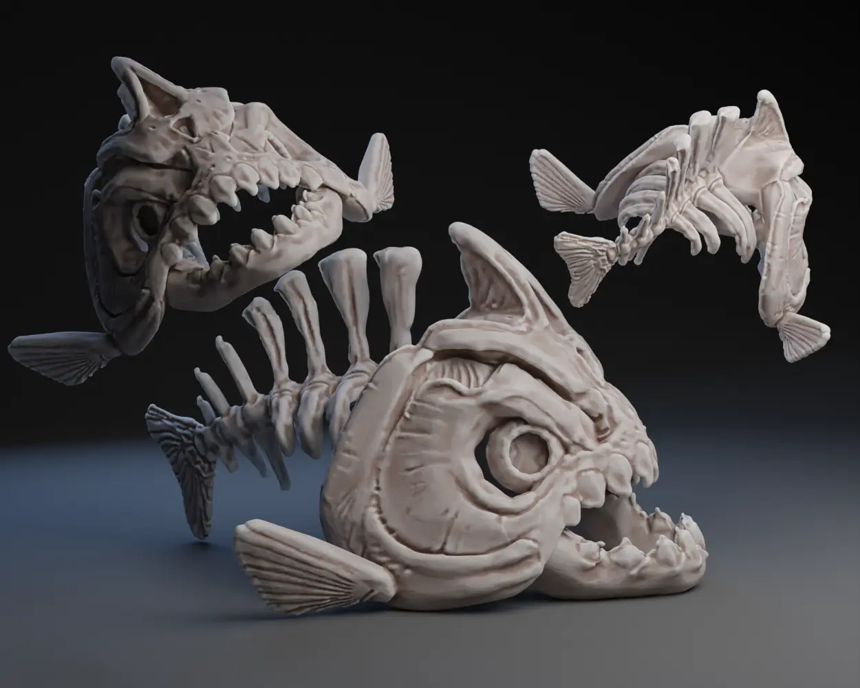 Fish Skeleton — modelo 3D