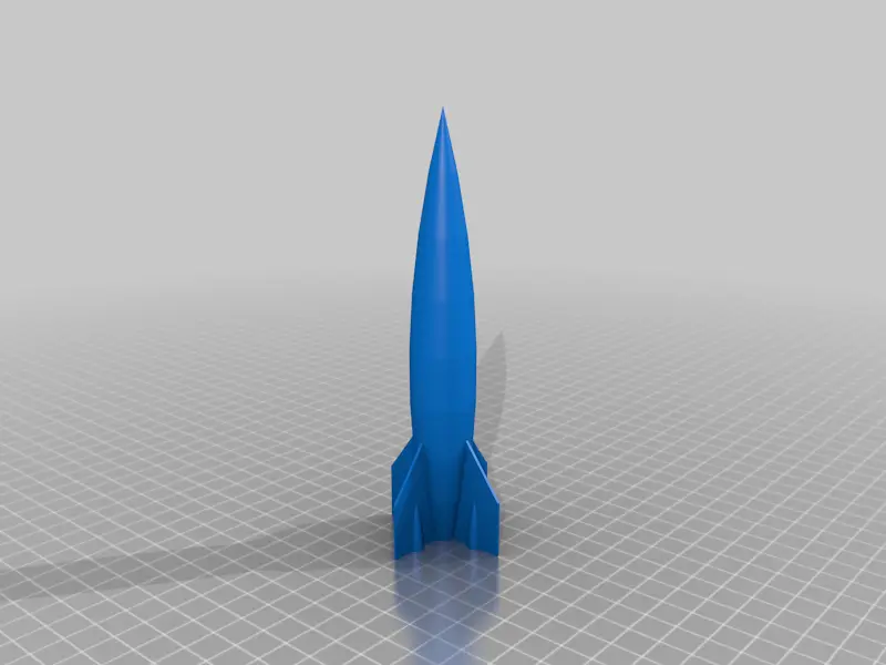 Classic Rocket — modelo 3D