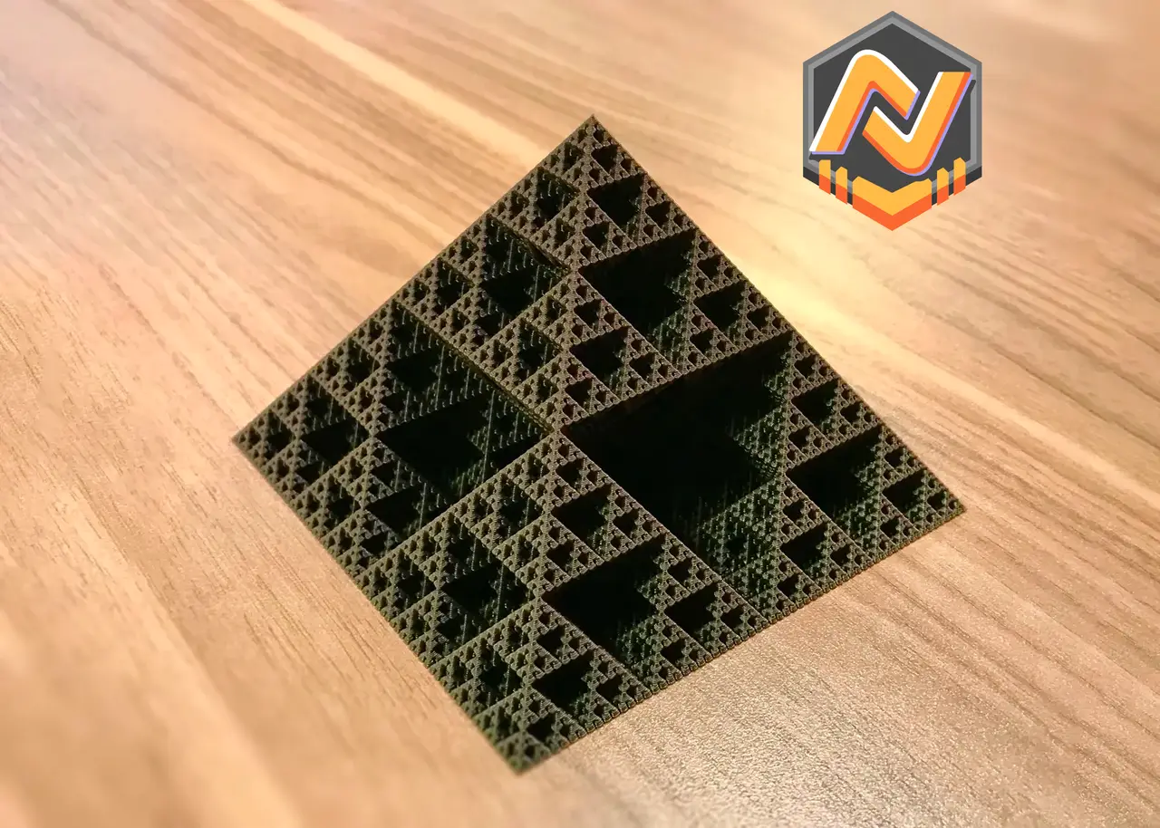 Spiral Vase Mode Sierpiński Pyramid — modelo 3D