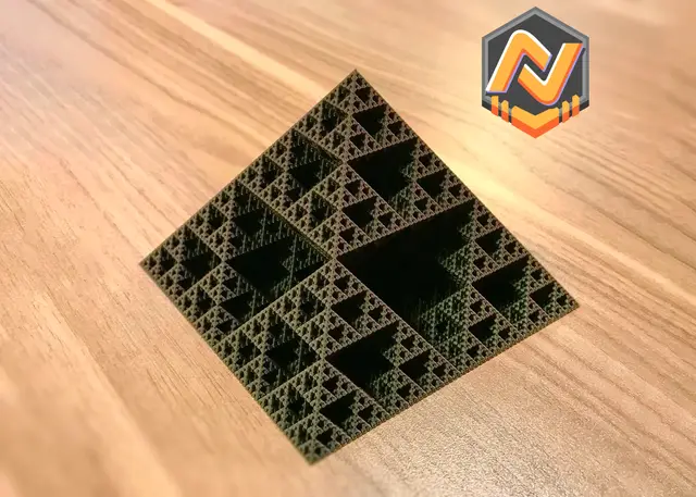 Spiral Vase Mode Sierpiński Pyramid — modelo 3D