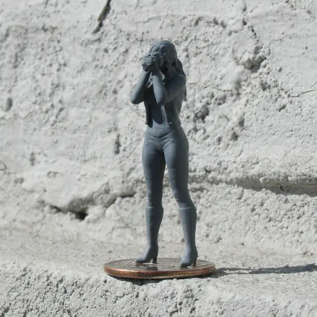 Girl photographer — modelo 3D