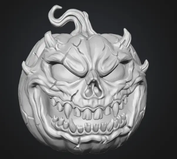 Demon possessed Jack-o-lantern — modelo 3D