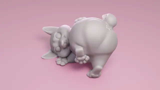 St. Valentine Dog (Keychain) — modelo 3D