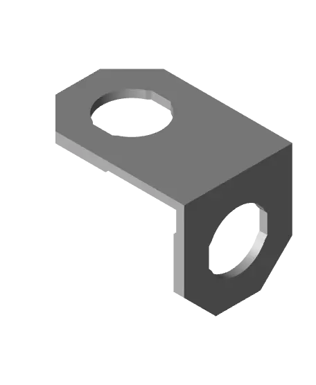 Type 2, Big Thread Holes, 1x2 Outside Bracket — modelo 3D
