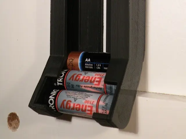 Parametric Cylindrical Battery Dispenser — modelo 3D