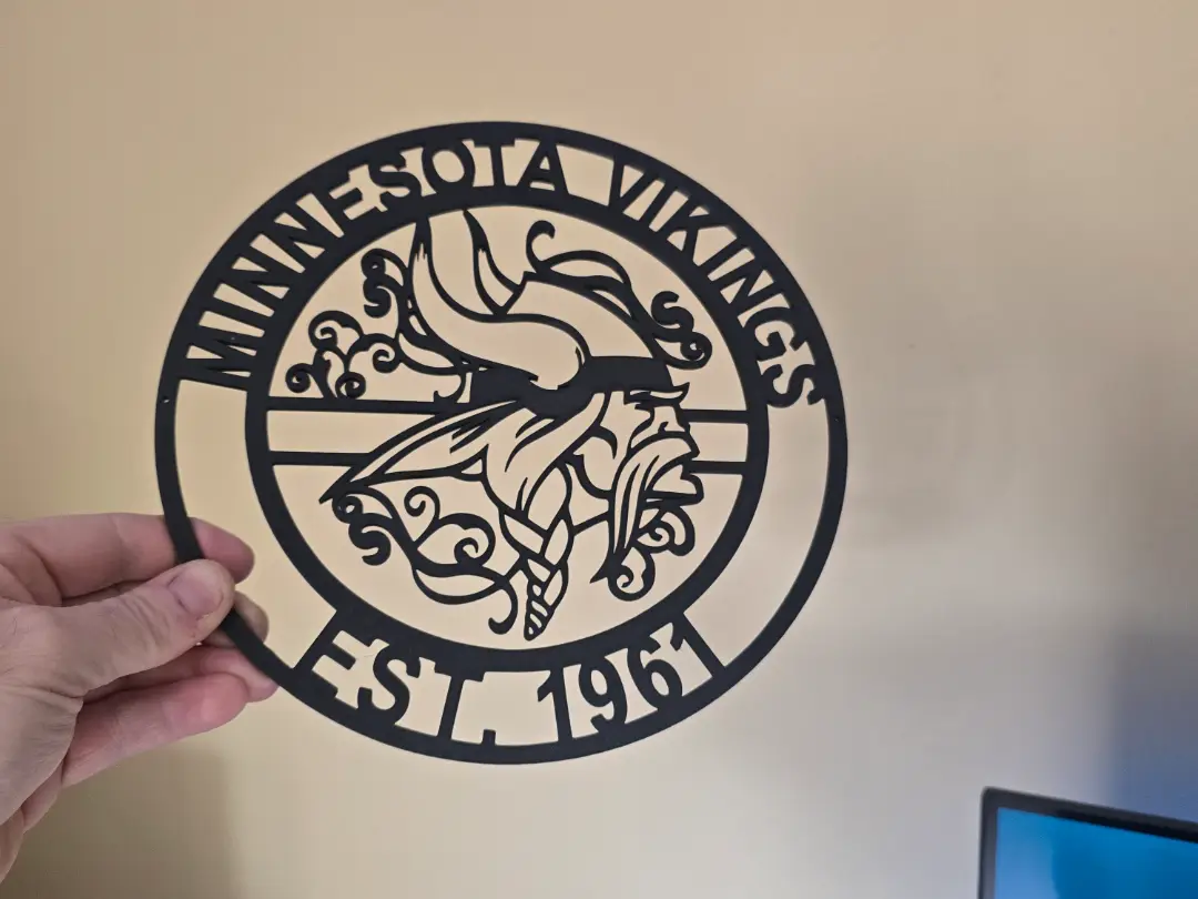 Minnesota Vikings wall decor 236x236 — modelo 3D