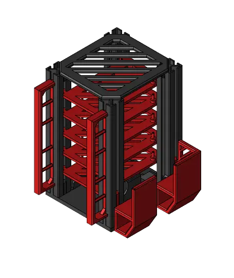 Ultimate Extensible Power Station RaspberryPi Rack — modelo 3D