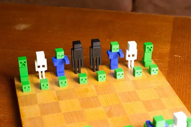 Minecraft Chess Set — modelo 3D