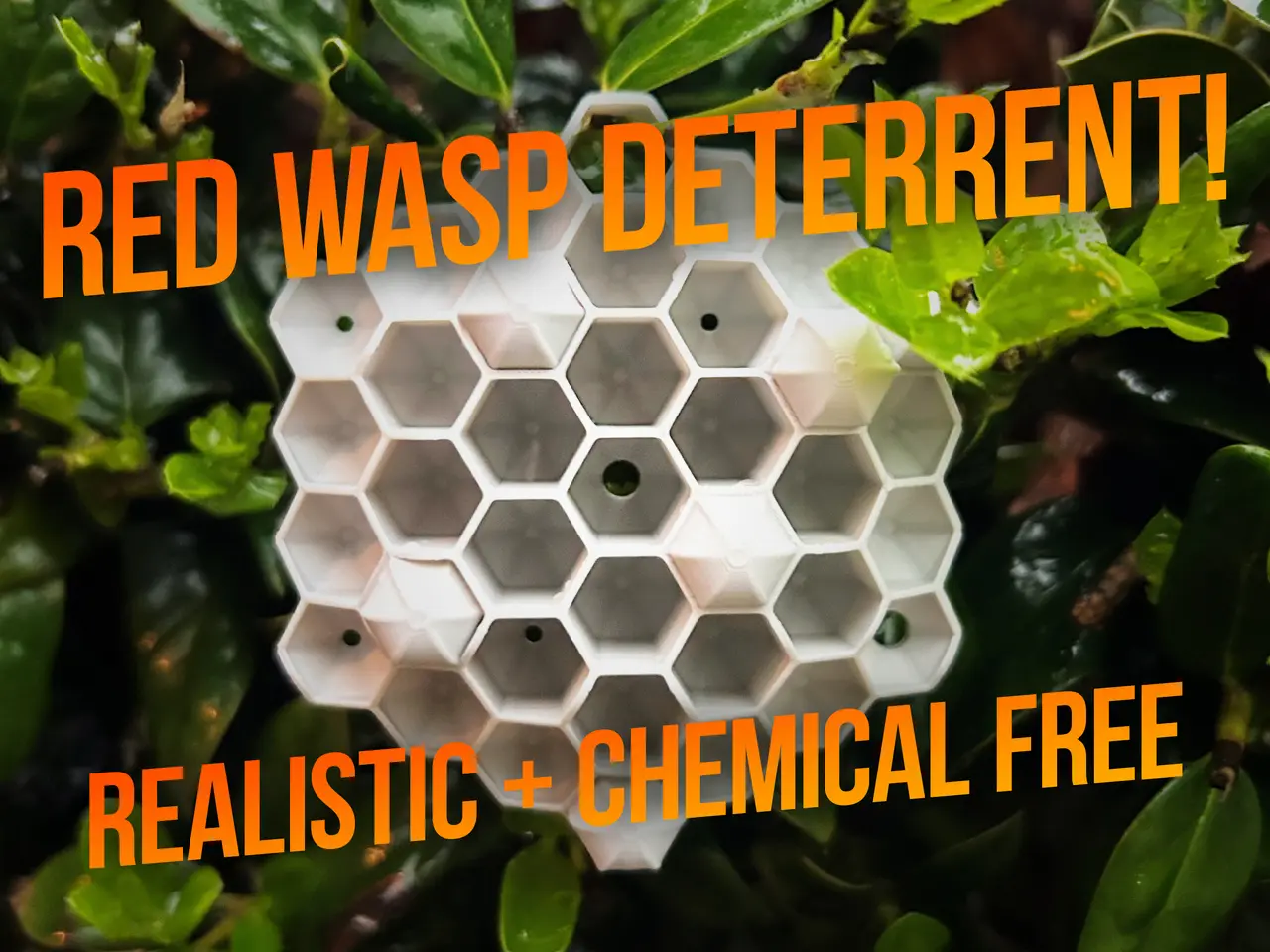 Realistic RED WASP Deterrent — modelo 3D