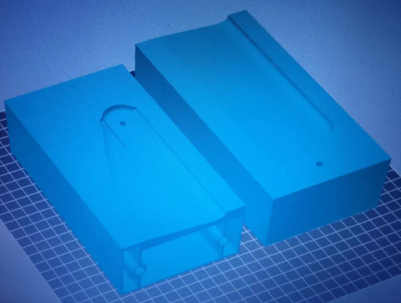 700mm rc heli blade mold — modelo 3D