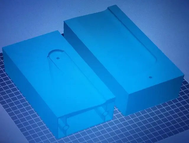 700mm rc heli blade mold — modelo 3D