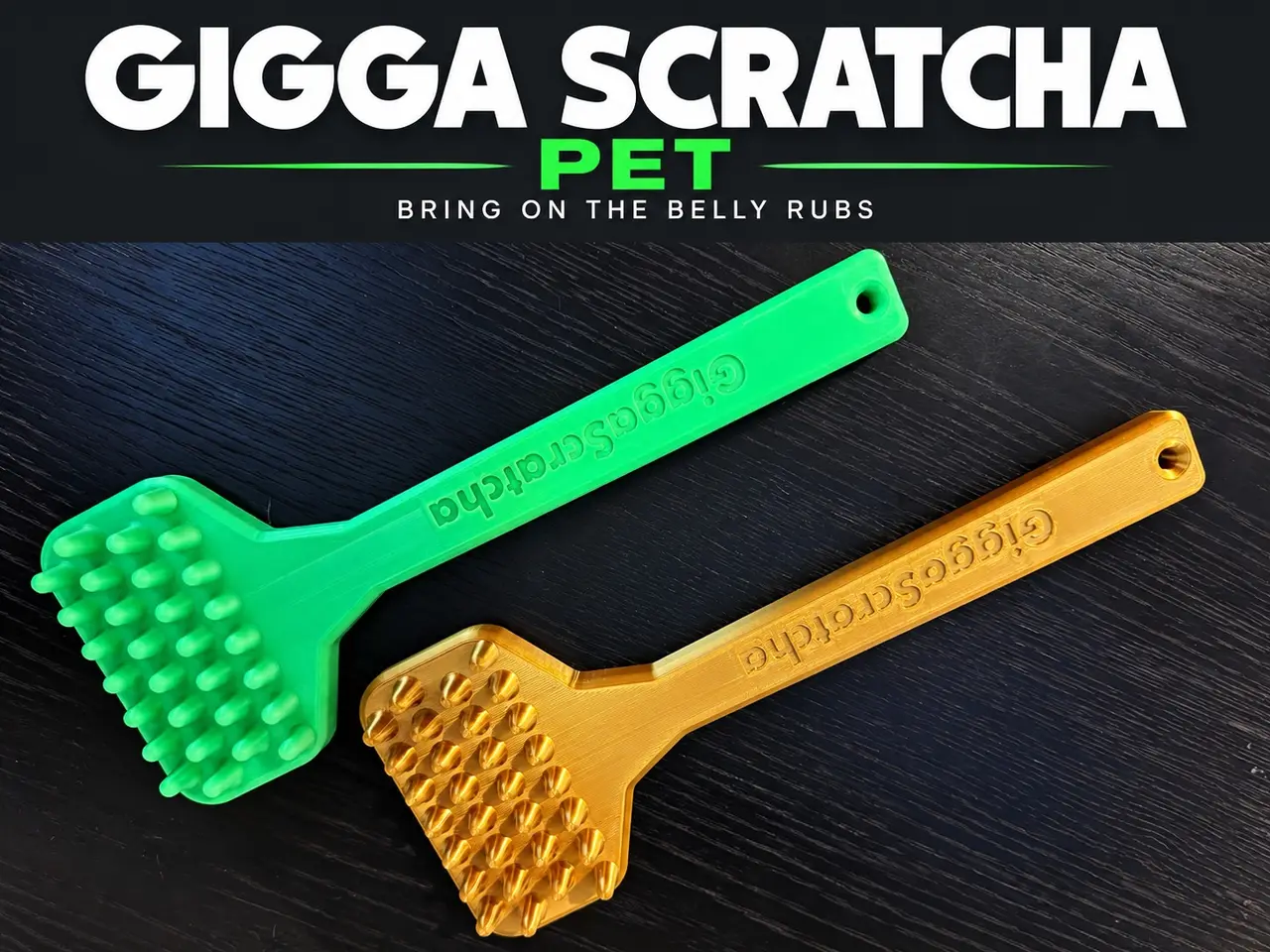 GIGGA SCRATCHA PET - Dog Belly & Back Scratcher — modelo 3D