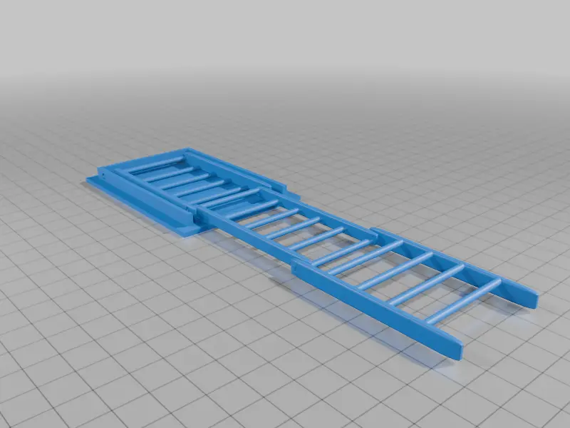 FOLDING LOFT LADDER — modelo 3D