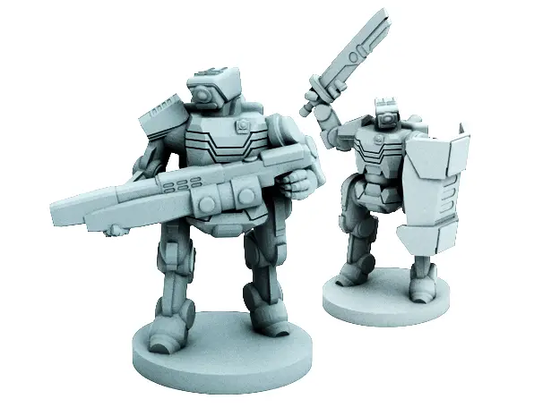 C-Series Cyclops Automated Militia (18mm scale) — modelo 3D