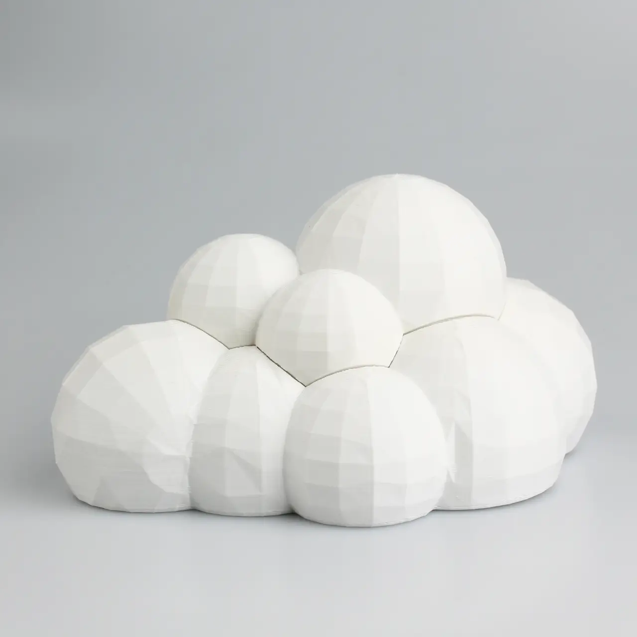 Low Poly Cloud Storage — modelo 3D