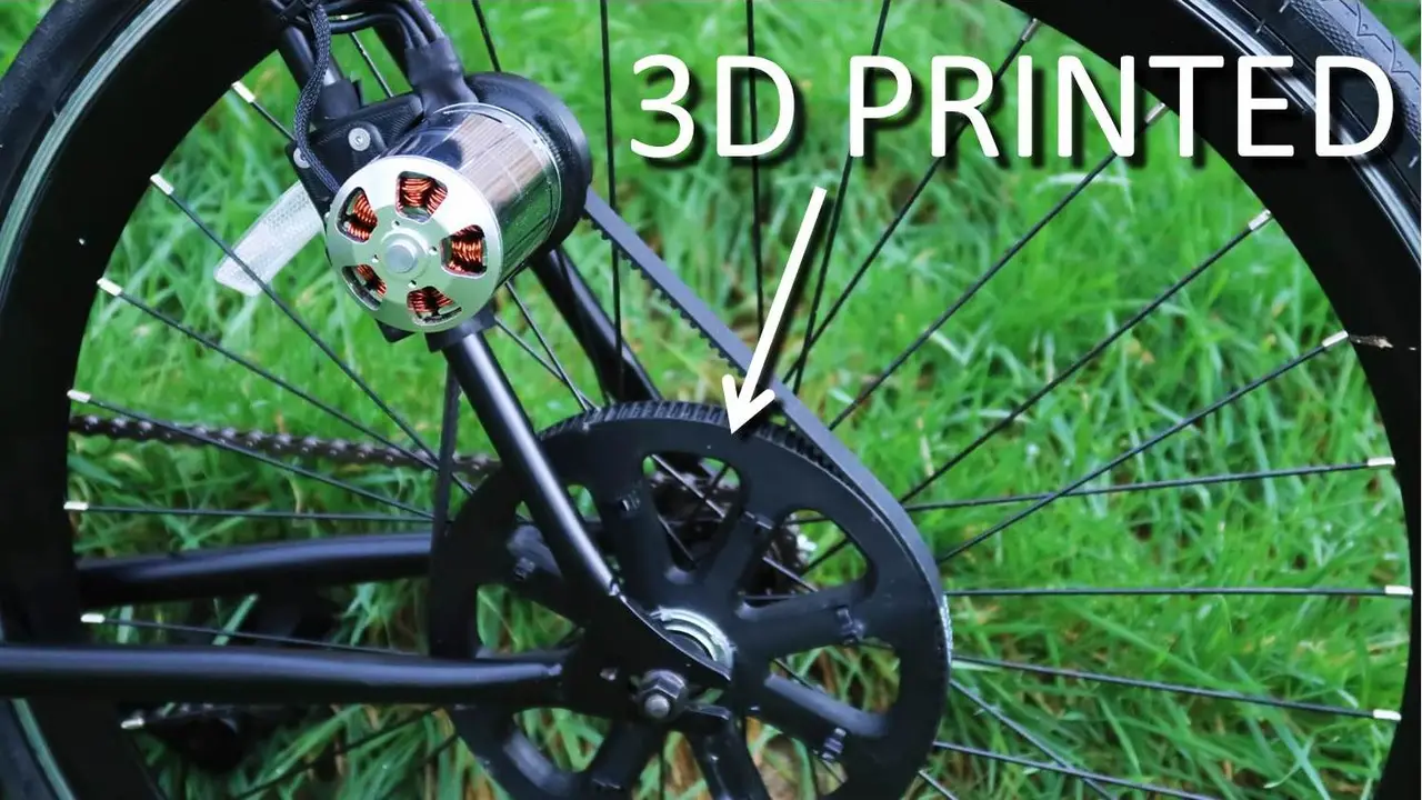 DIY Electric bike (motor mount & pulley) — modelo 3D