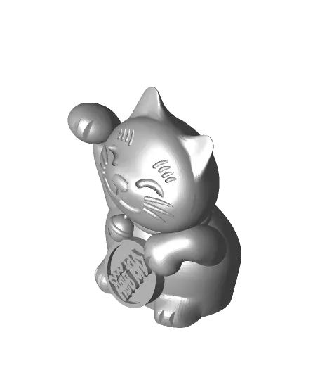 Fortune cat — modelo 3D