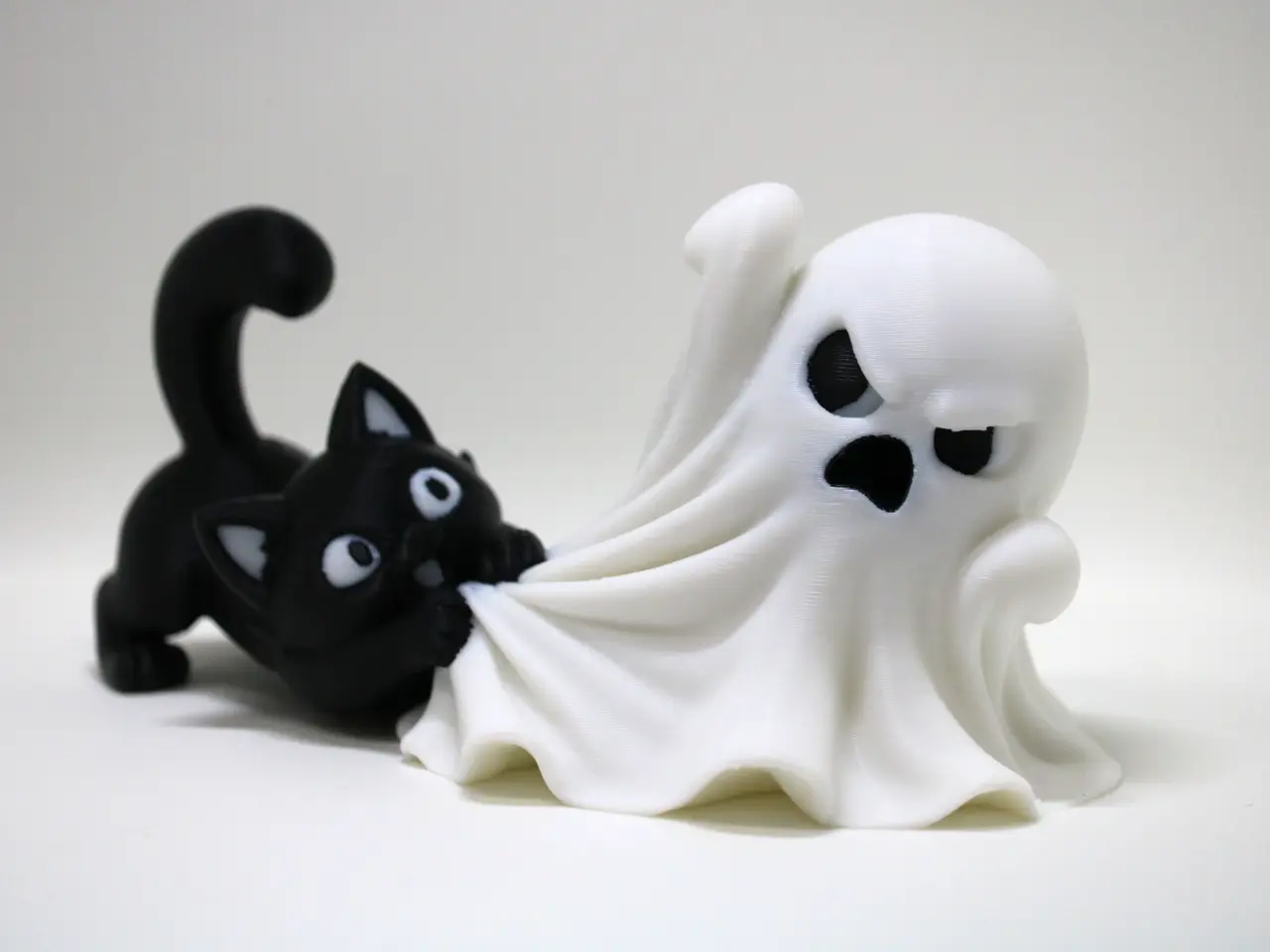 Black Cat vs Ghost — modelo 3D