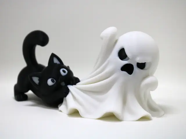 Black Cat vs Ghost — modelo 3D