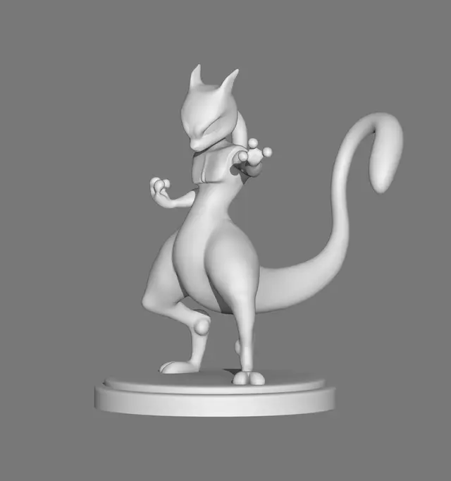 Mewtwo - Figure 3D - Pokemon — modelo 3D