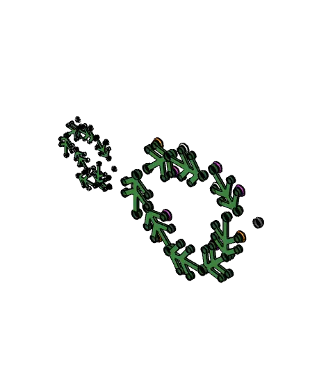 BIG LEt'GO Holiday Wreath! - 200% NO SUPPORTS! — modelo 3D