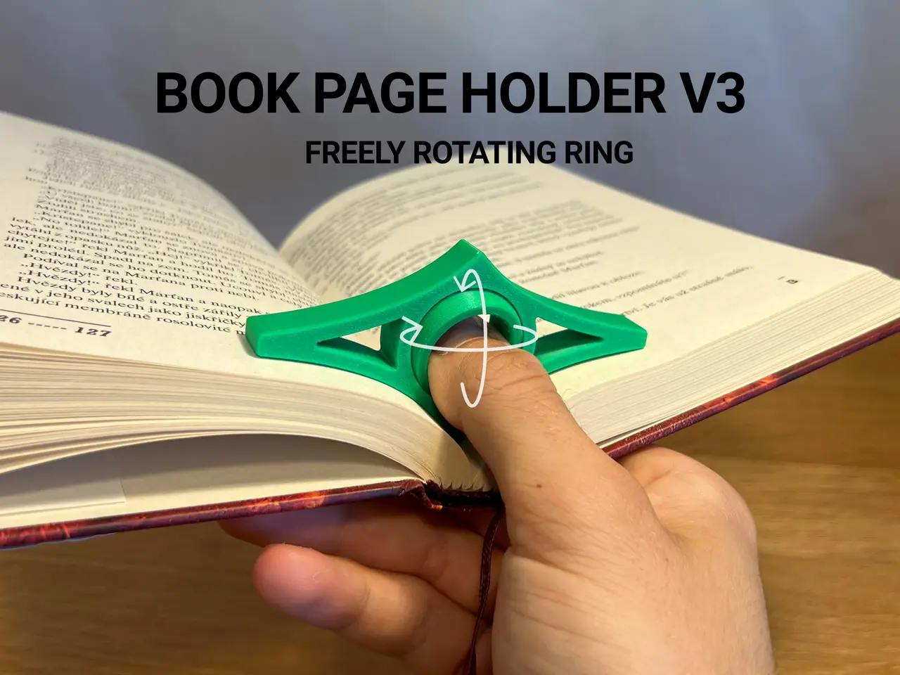 Book Page Holder V3 — modelo 3D