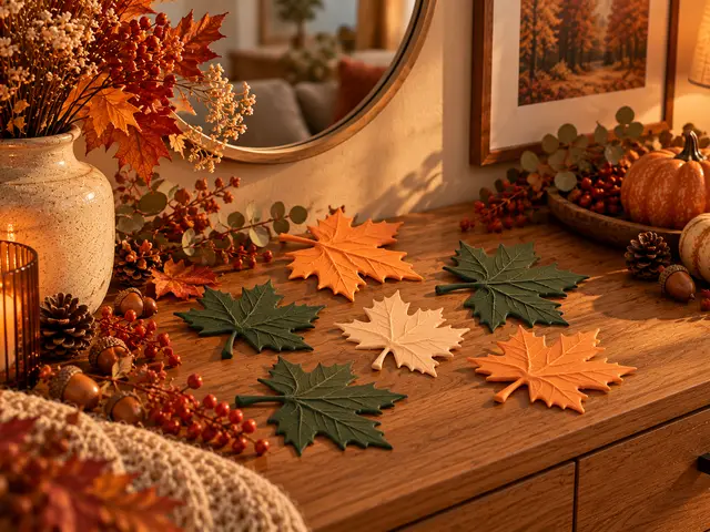 Herbstliche Ahornblätter | 3D-Druck Herbstdeko — modelo 3D