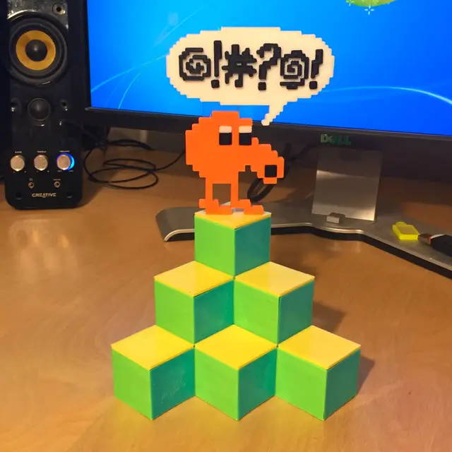 Q-Bert Desk Tidy — modelo 3D