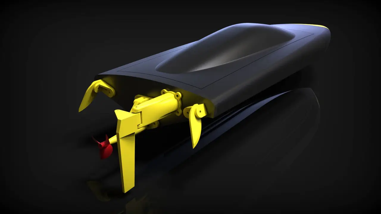 RC boat — modelo 3D
