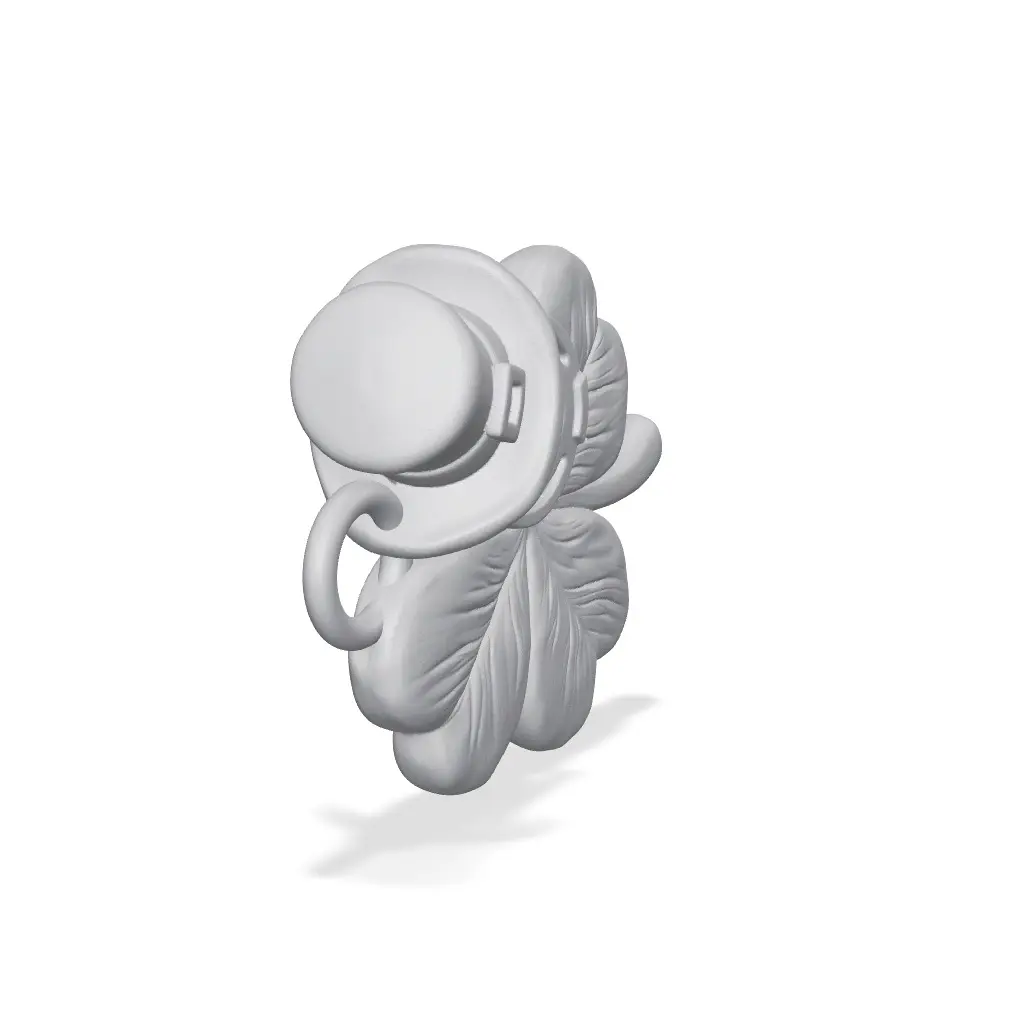 Clover with Leprechaun Hat "Saint Patrick" — modelo 3D