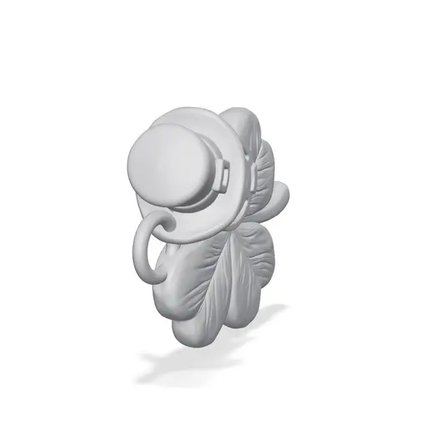 Clover with Leprechaun Hat "Saint Patrick" — modelo 3D