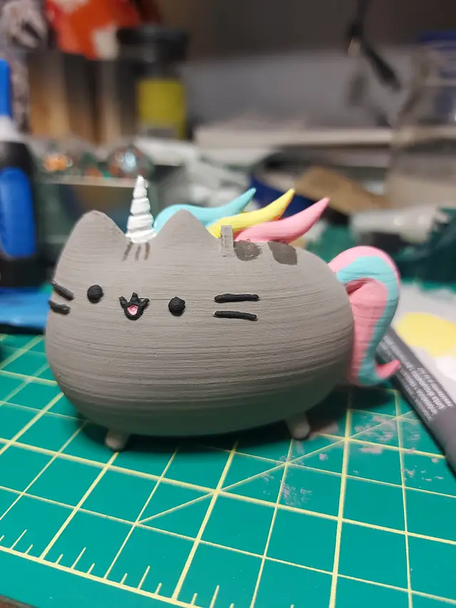 Unicorn pusheen cat ornament — modelo 3D