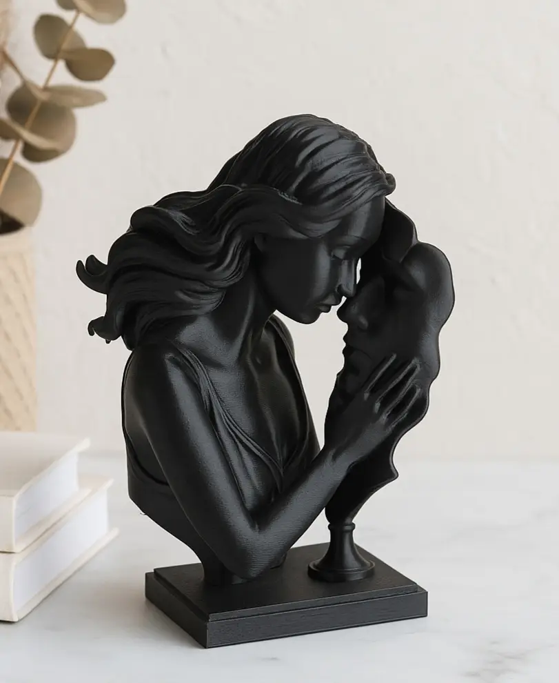 Loving Reflection Sculpture – Emotional Art — modelo 3D
