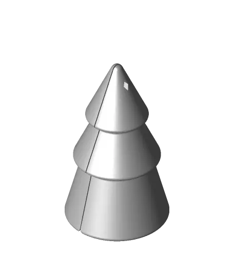 Trees in a tree on a tree Christmas ornament — modelo 3D