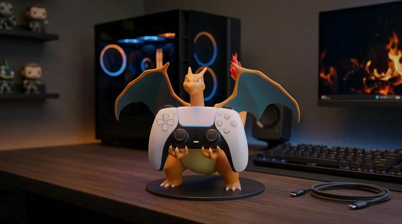 Charizard Pokemon Controller Stand — modelo 3D