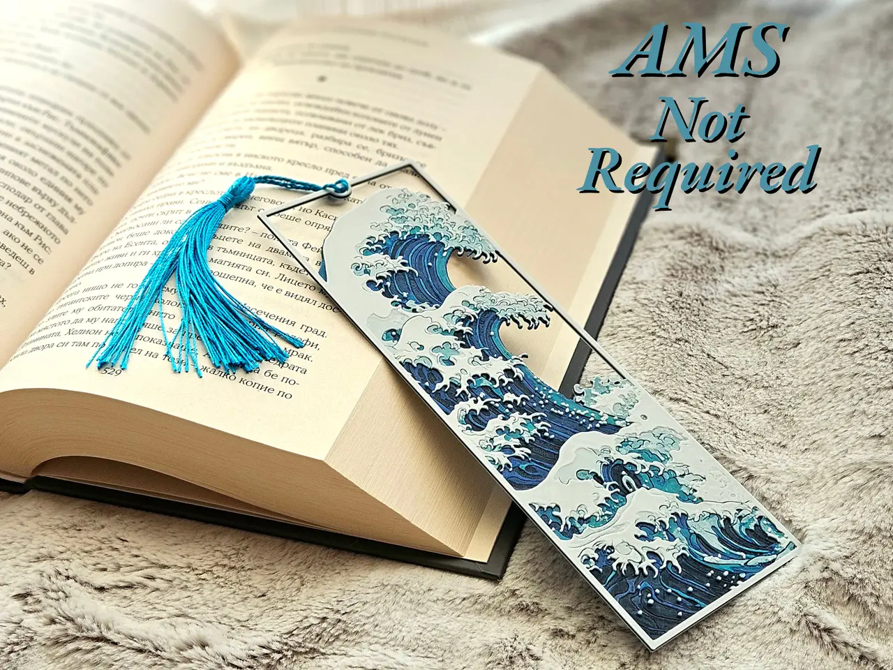 The Great Wave [Framed] - Bookmark — modelo 3D