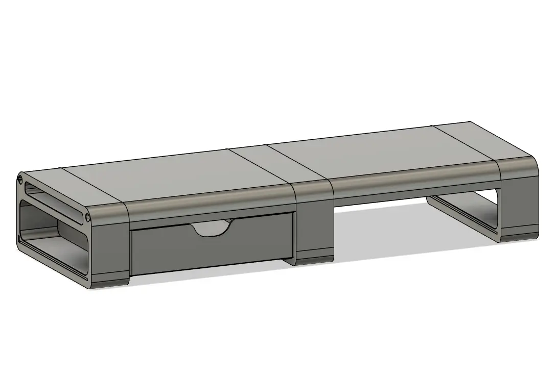 Modular desk shelf/monitor stand — modelo 3D