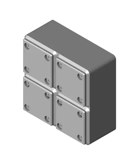 Angled Battery Holder for AA and AAA — modelo 3D