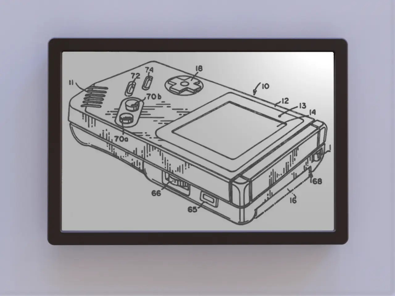 Game Boy Patent Art — modelo 3D