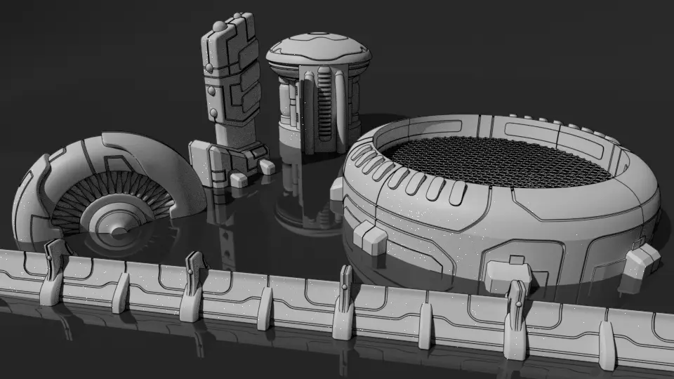 Tech Terrain — modelo 3D